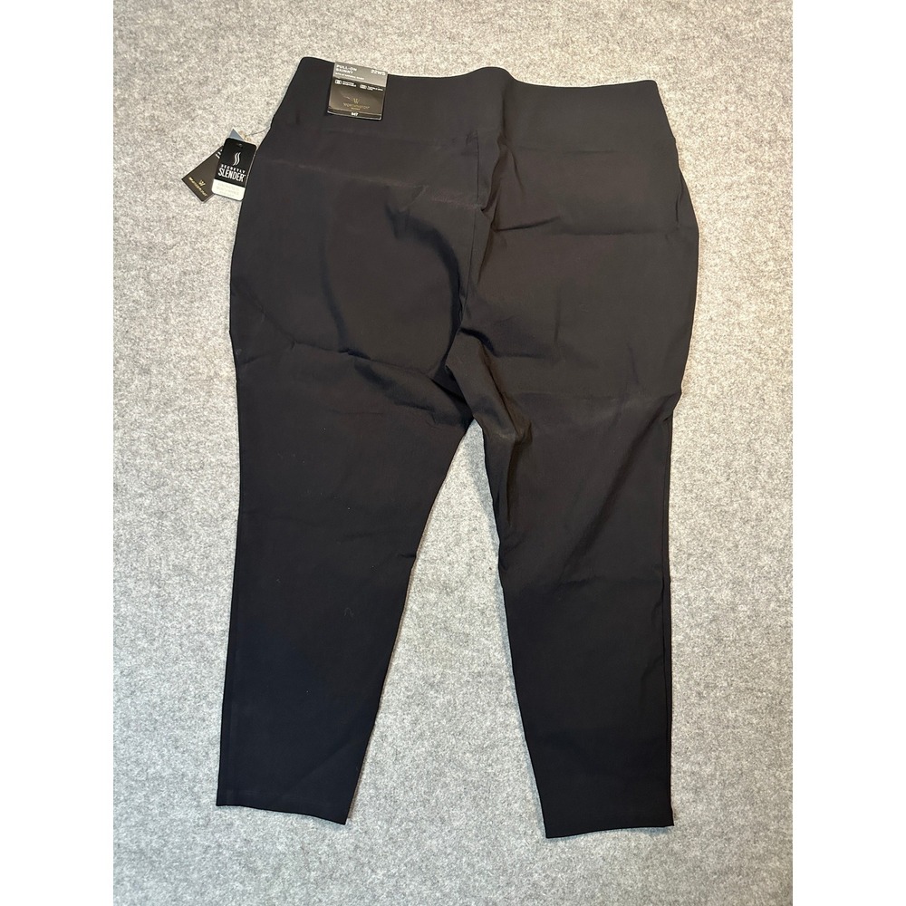Worthington Secretly Slender Pull-On Skinny Pants 22WS Black Tummy Control - Picture 2 of 8